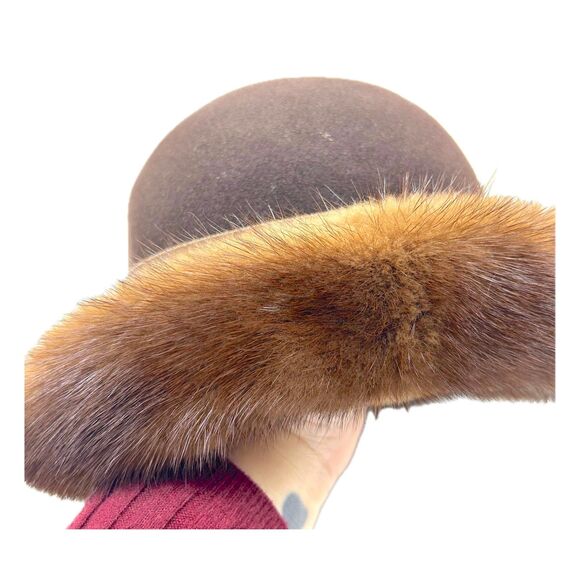 1940's Trimmed Wool Hat - Picture 6 of 8